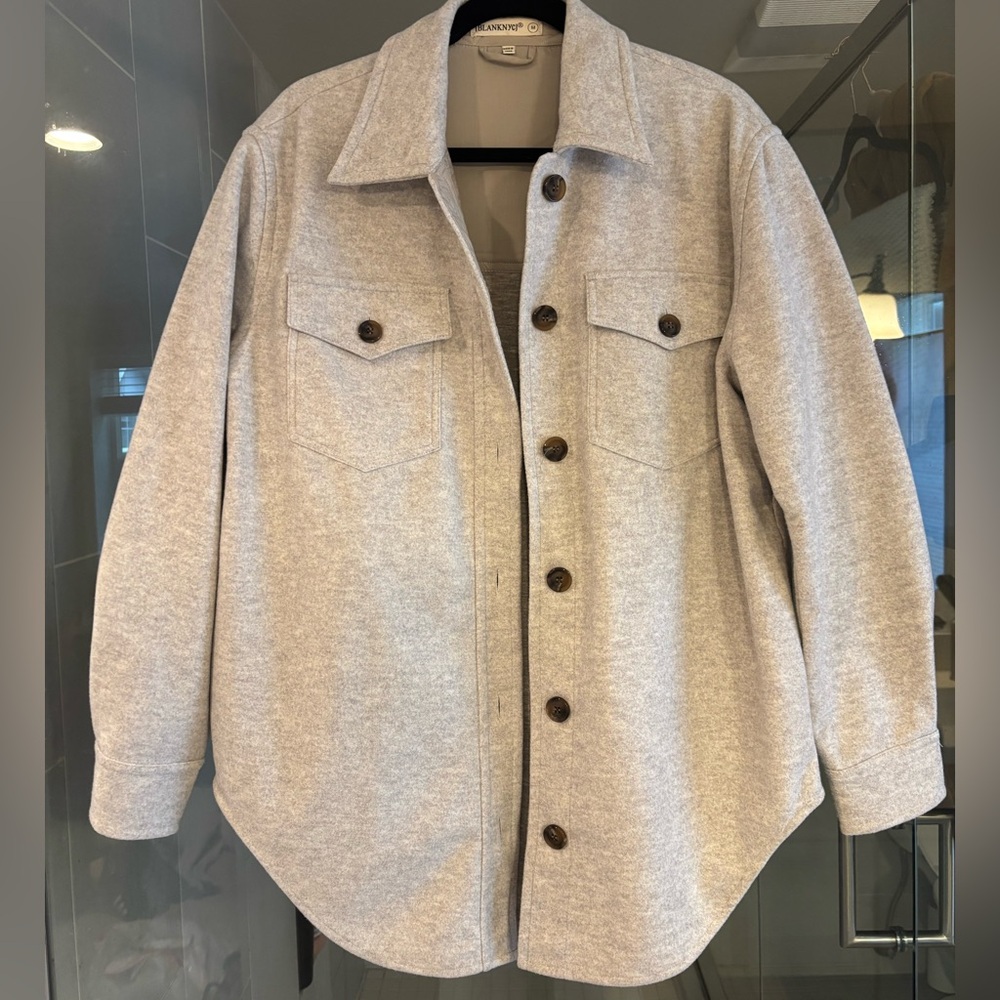 Blank NYC Heather Gray Utility Jacket